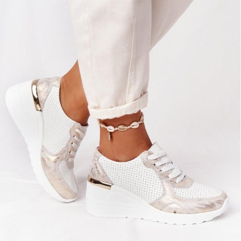 Women's Sneakers with Reinforced Sole – Grey