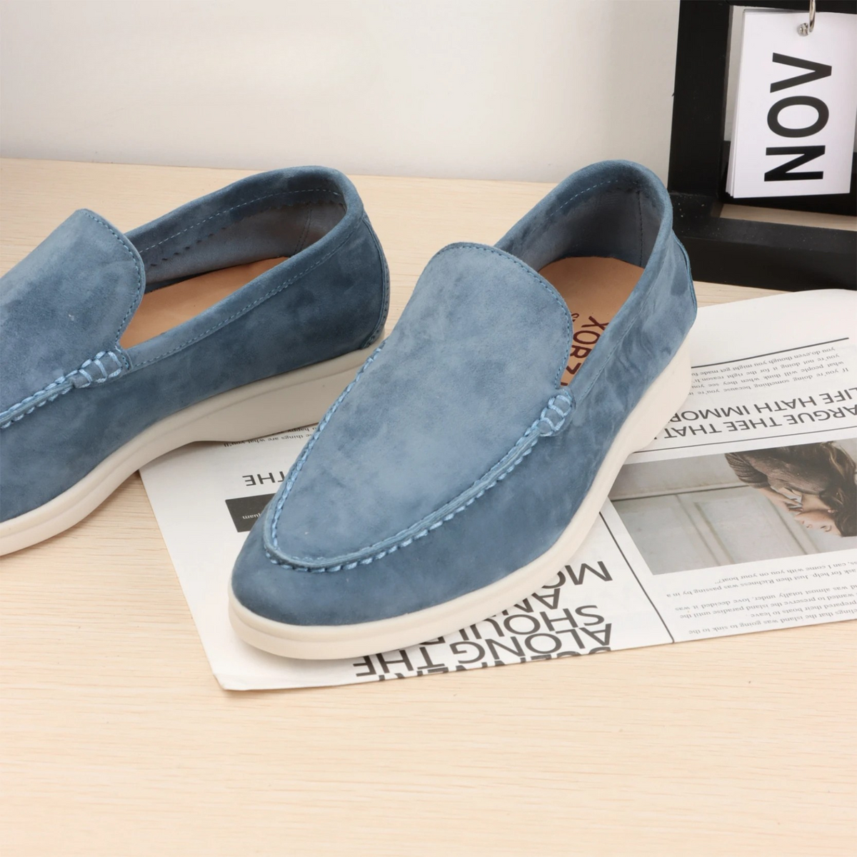 Women's Luxurious Suede-Look Slip-On Loafers
