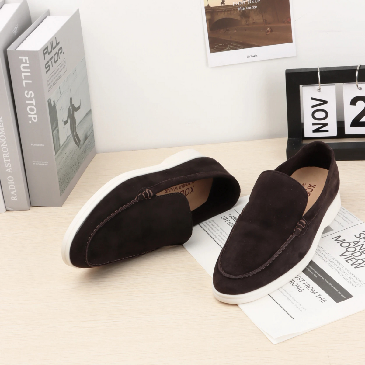 Women's Luxurious Suede-Look Slip-On Loafers