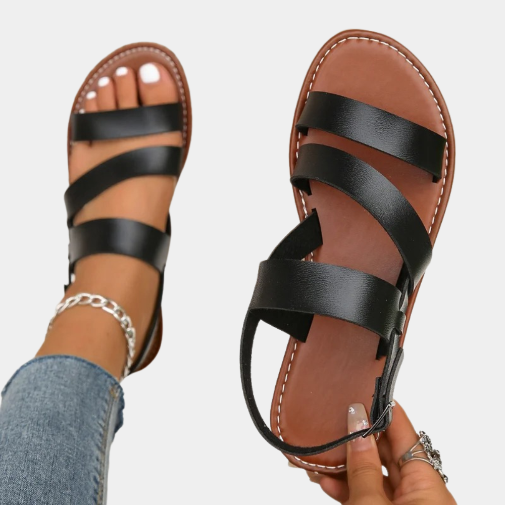 Women's Summer Sandals with Non-Slip Sole – Black