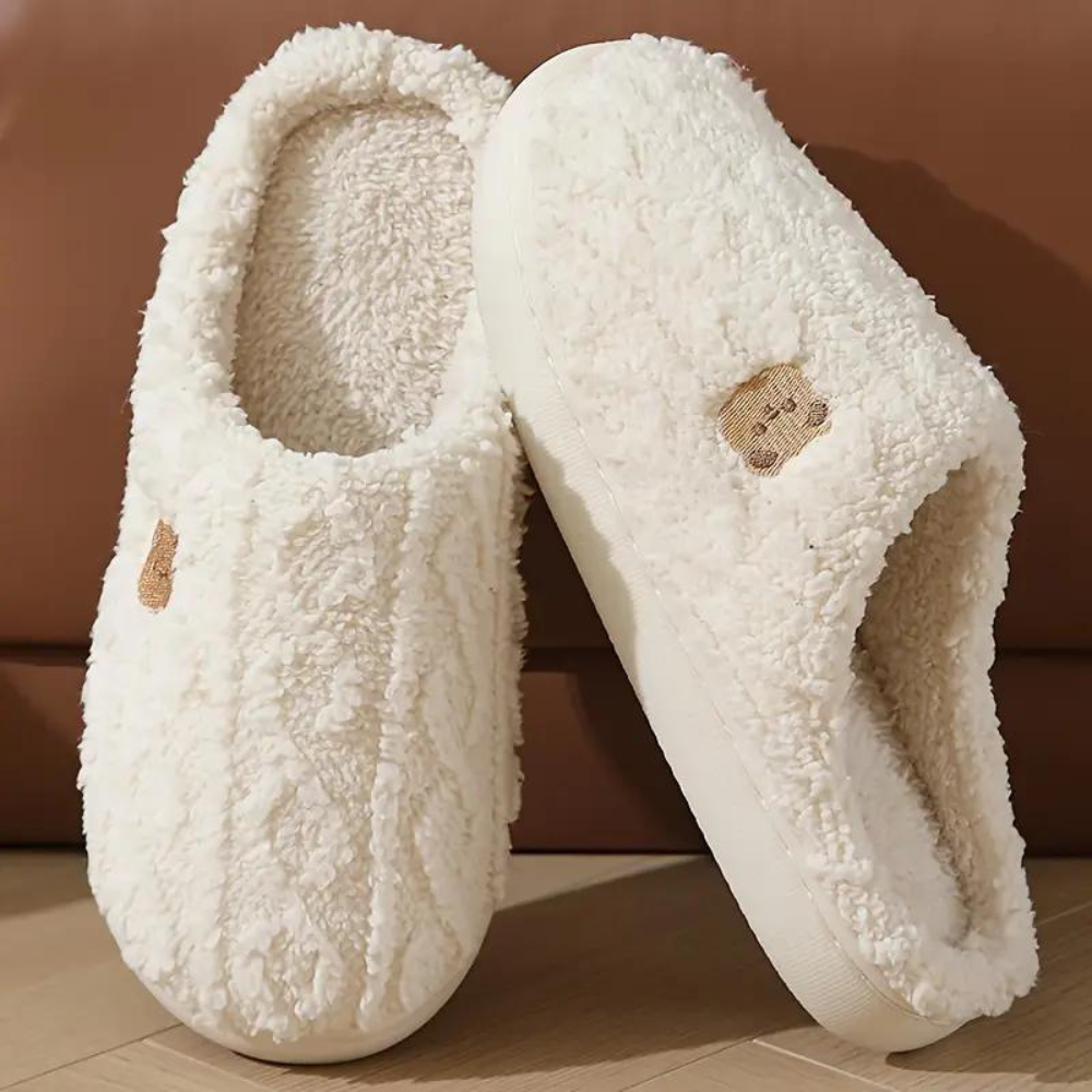 Women's Warm Slippers with Soft Sole – Coffee