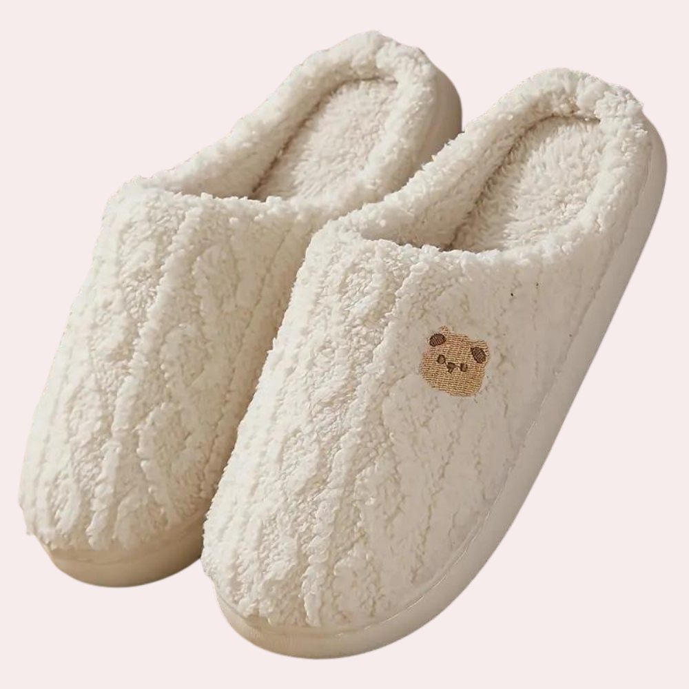 Women's Warm Slippers with Soft Sole – Coffee