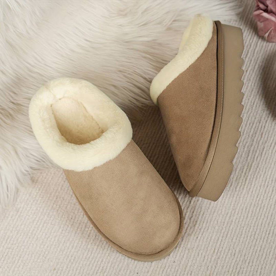 Women's Warm Slippers with a Sturdy Sole