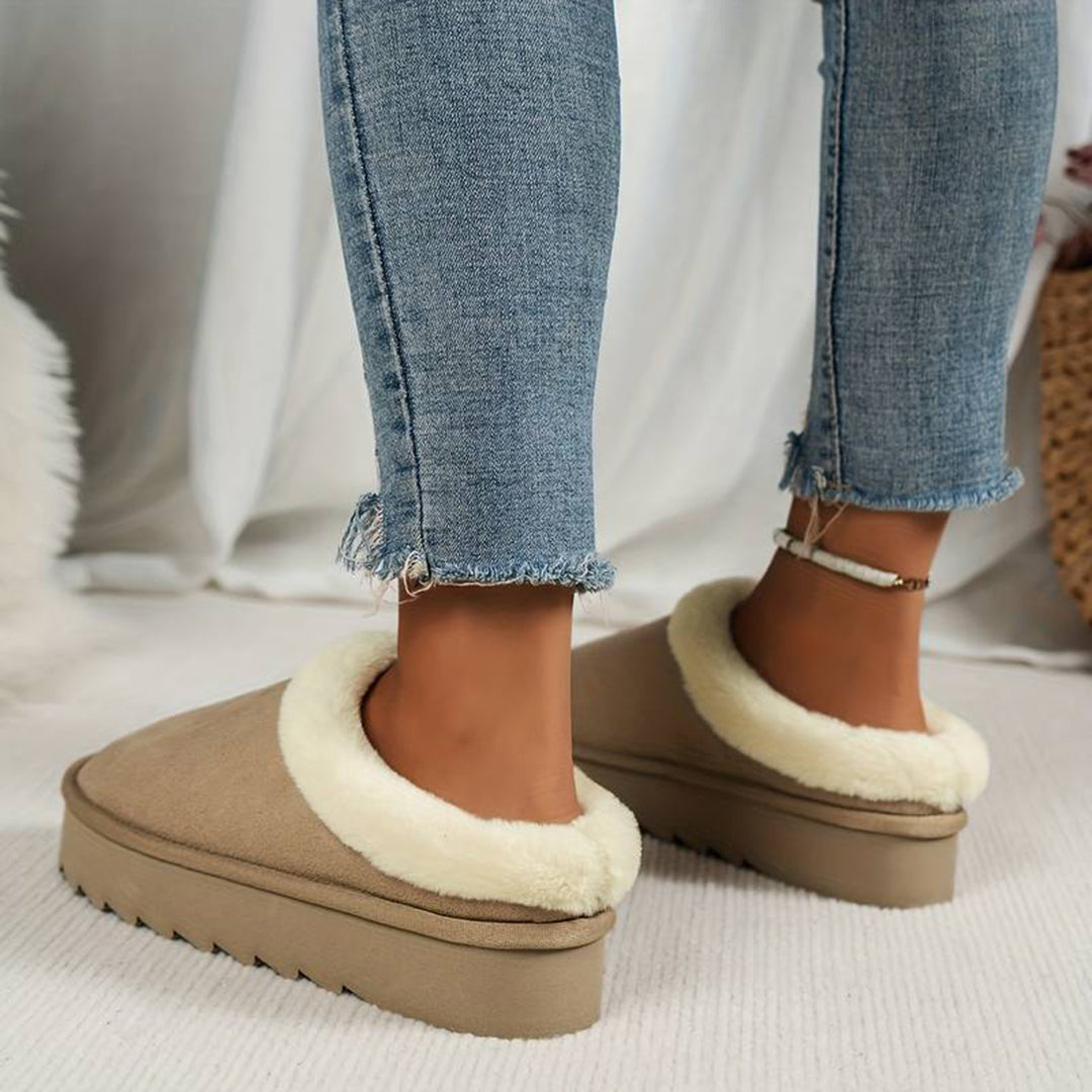 Women's Warm Slippers with a Sturdy Sole