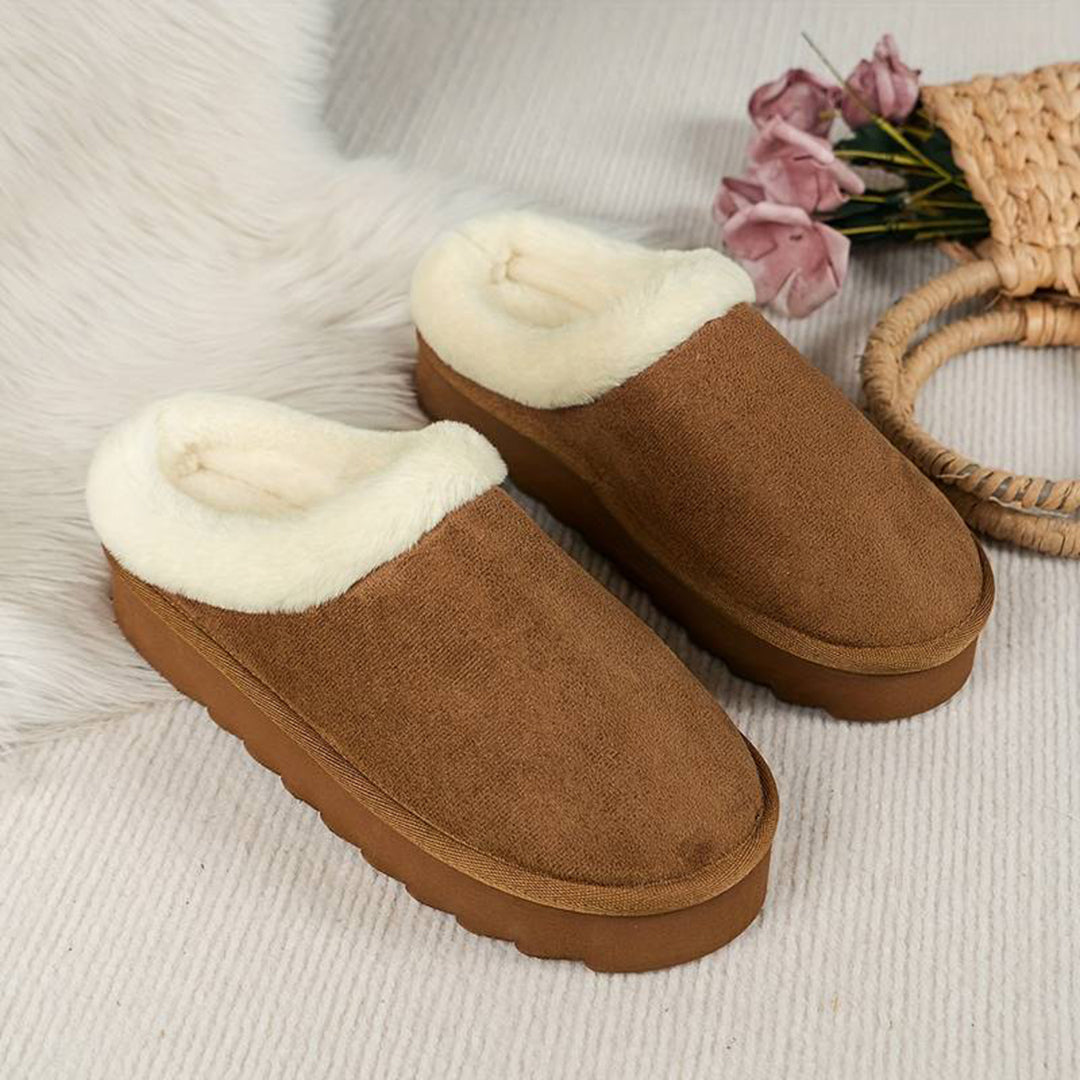 Women's Warm Slippers with a Sturdy Sole