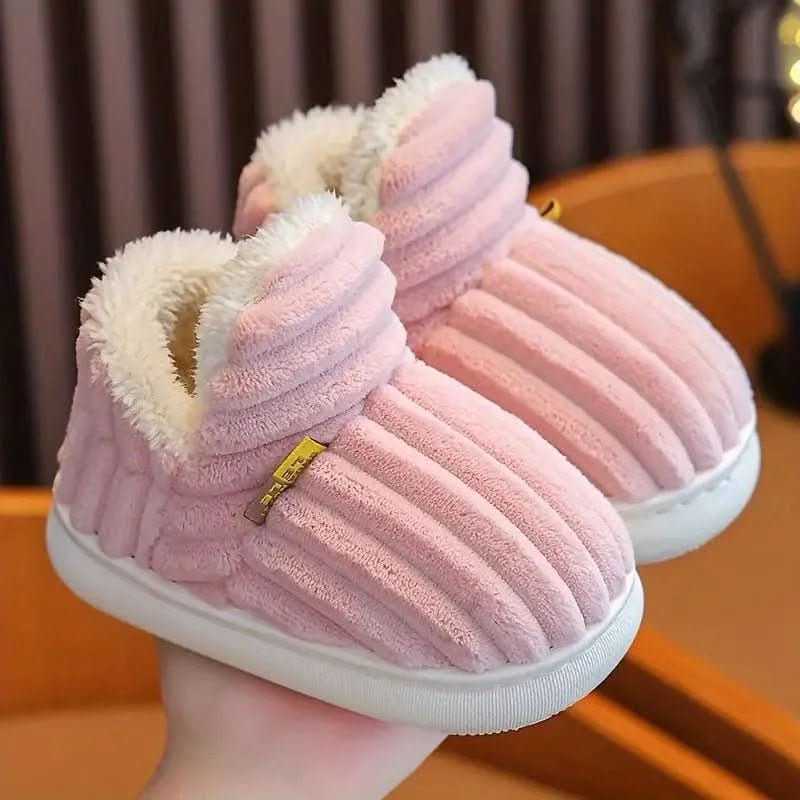 Women's Warm Thermal Indoor Slippers – Brown