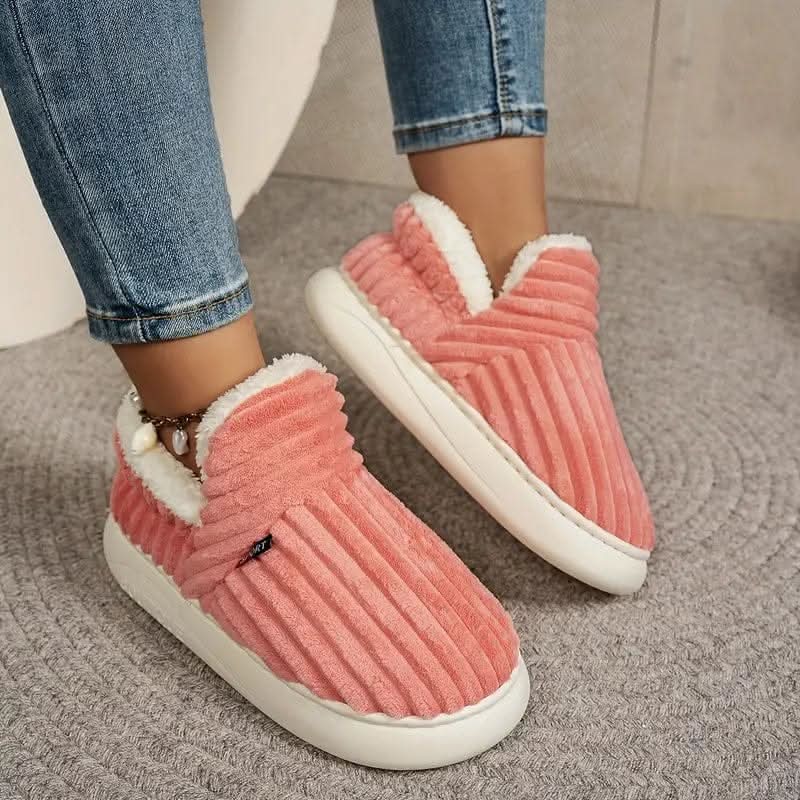 Women's Warm Thermal Indoor Slippers – Green