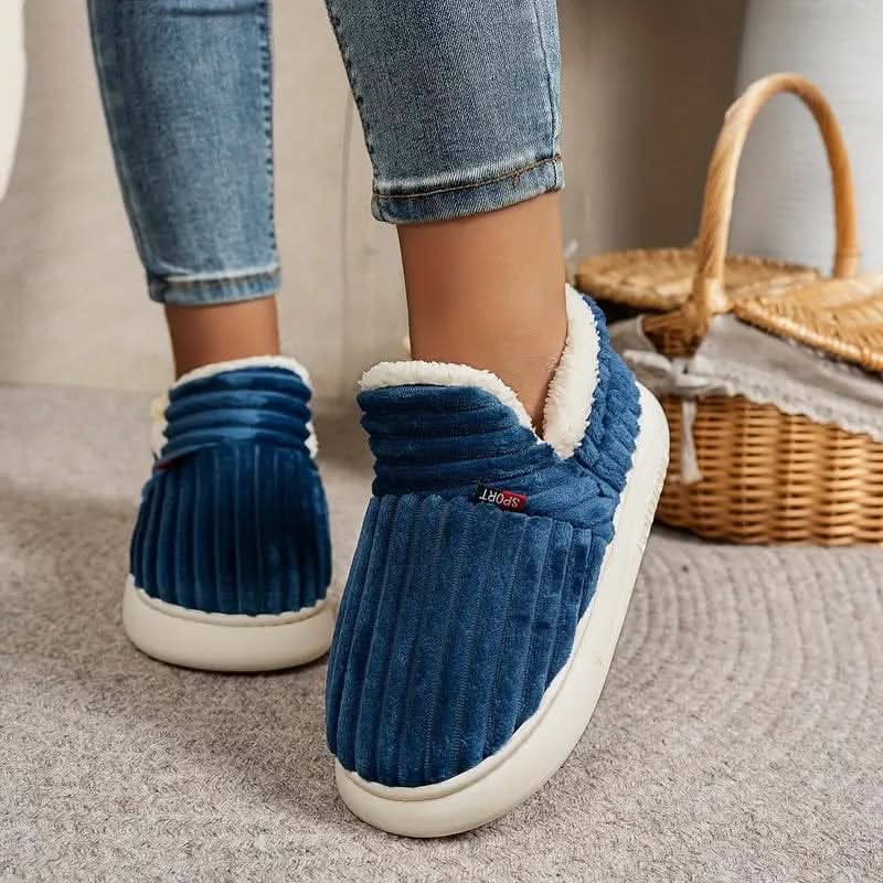 Women's Warm Thermal Indoor Slippers – Green