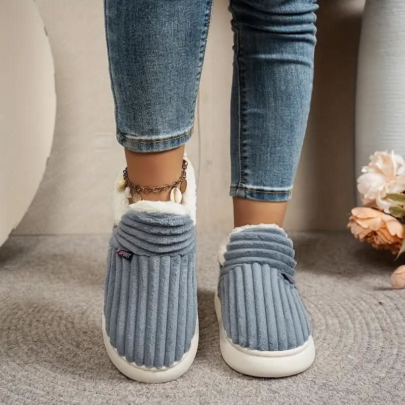 Women's Warm Thermal Indoor Slippers – Green