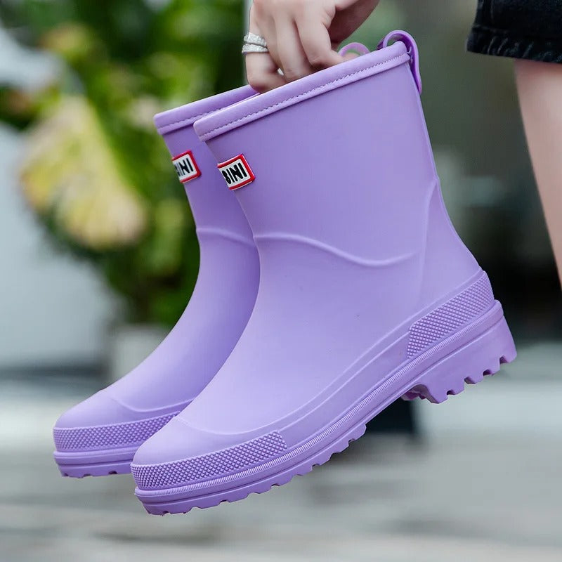 Women's Waterproof Mid-Calf Rain Boots