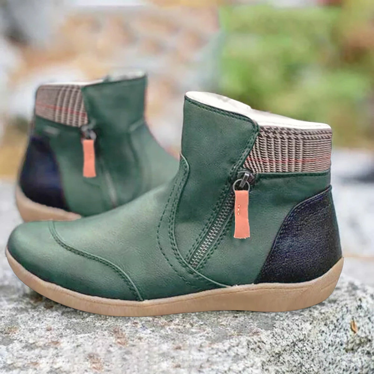 Women's Waterproof Non-Slip Ankle Boots for Everyday – Green