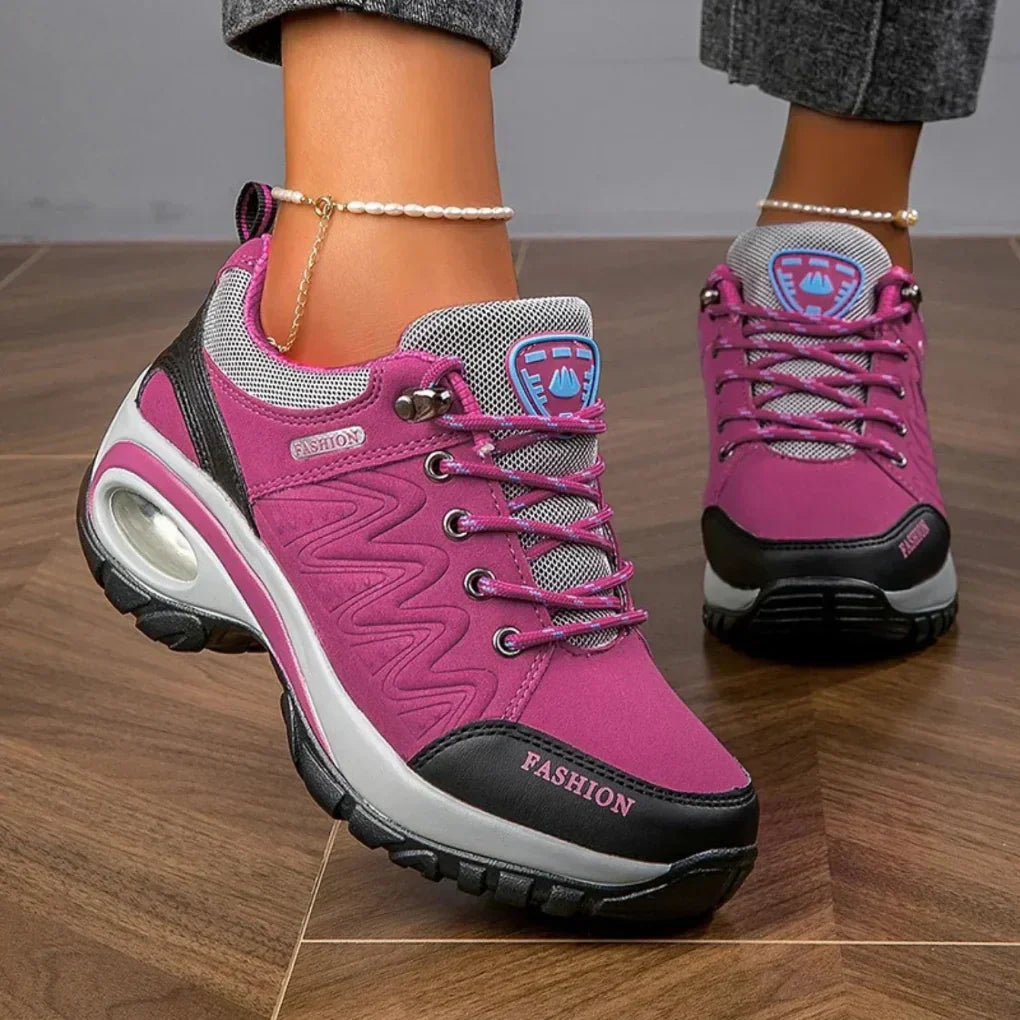 Women's Waterproof Non-Slip Hiking Boots – Pink