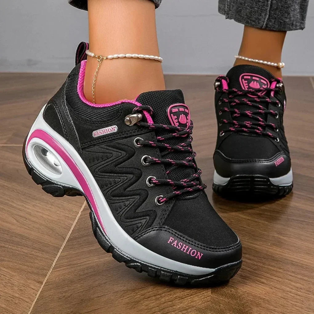 Women's Waterproof Non-Slip Hiking Boots – Black