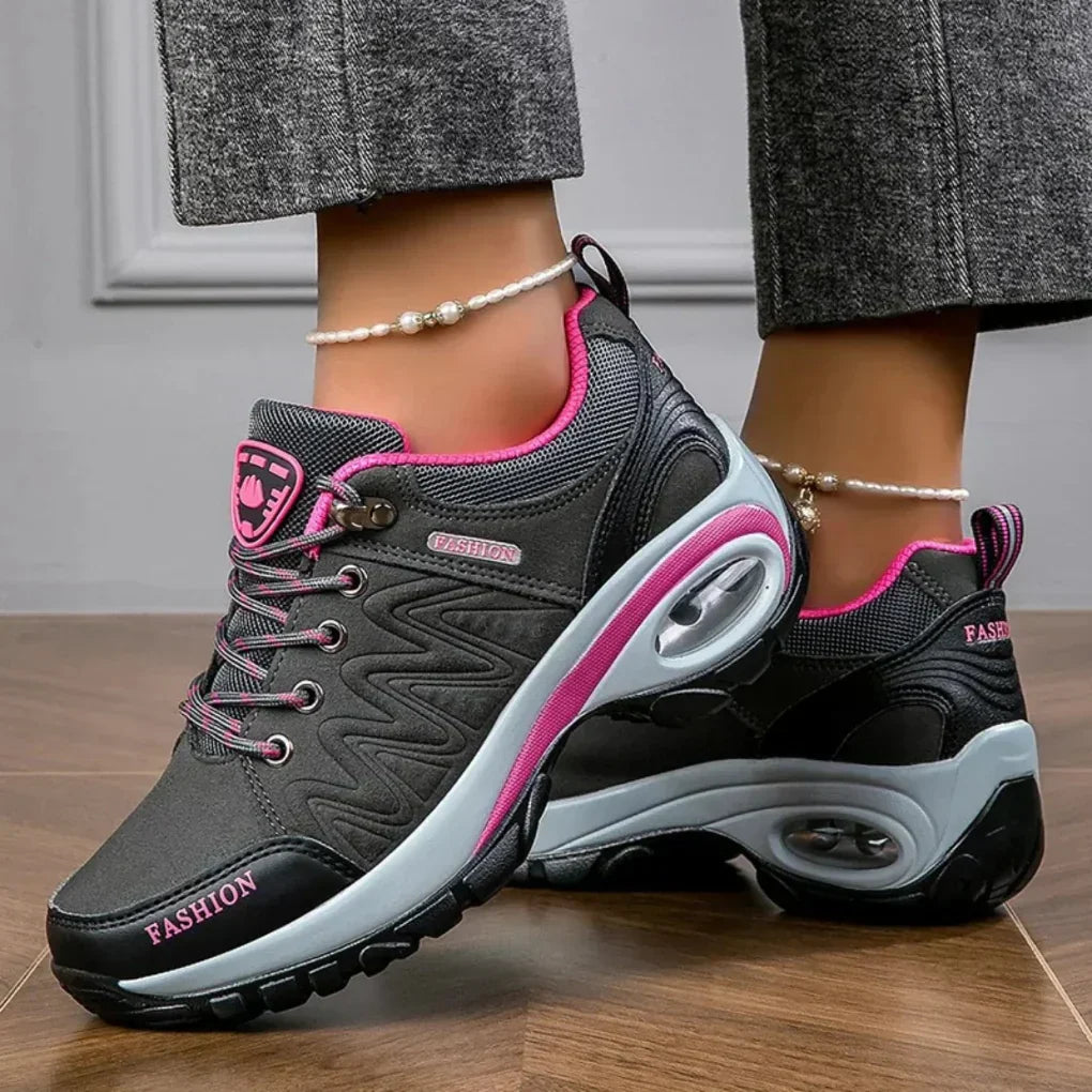 Women's Waterproof Non-Slip Hiking Boots – Grey