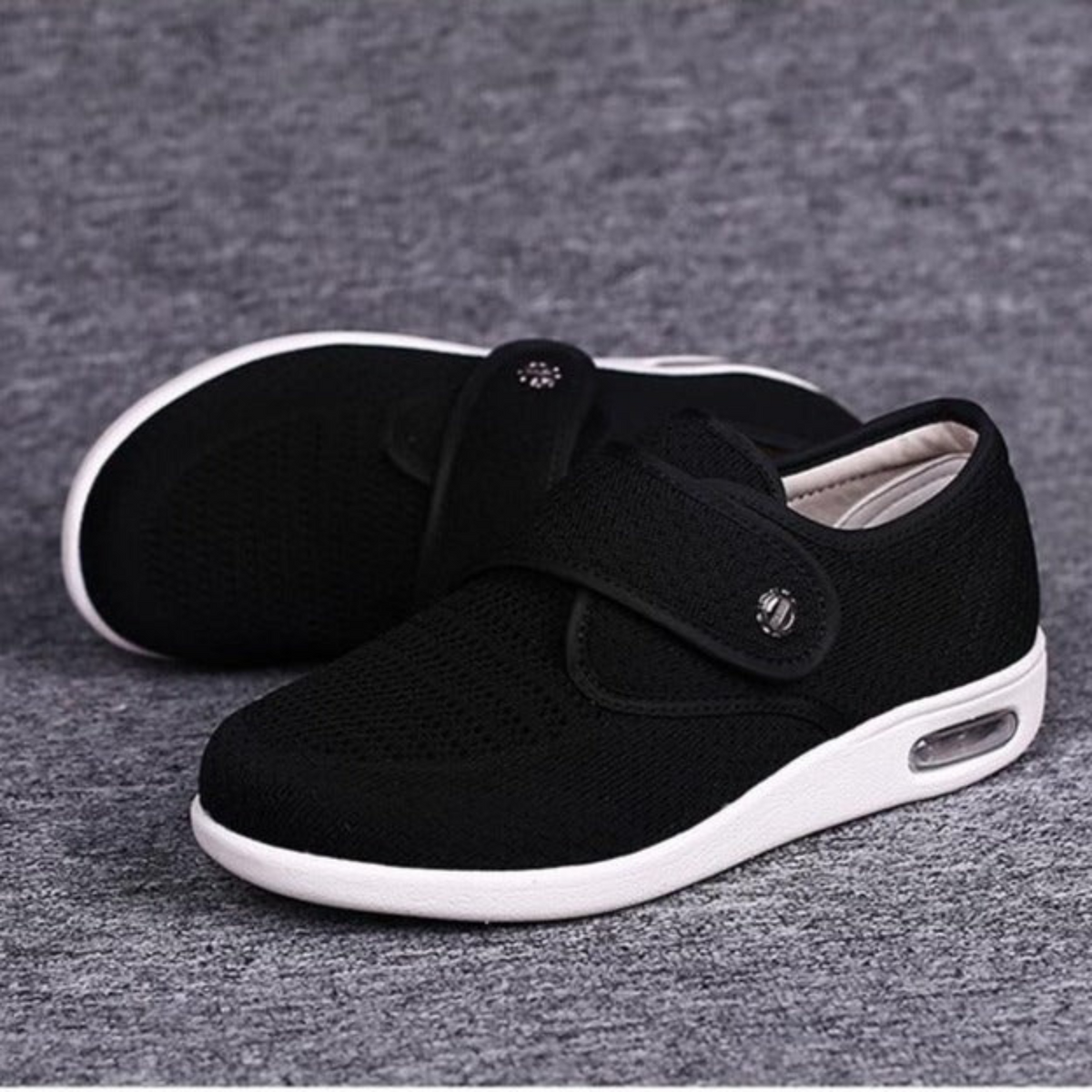 Women's Wide-Fit Comfort Shoes – Black