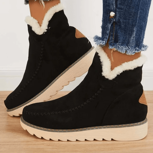 Women's Winter Boots with a Warm Interior – Black