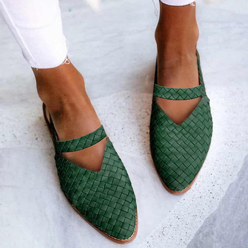 Women's Woven Sandals for Summer – Green