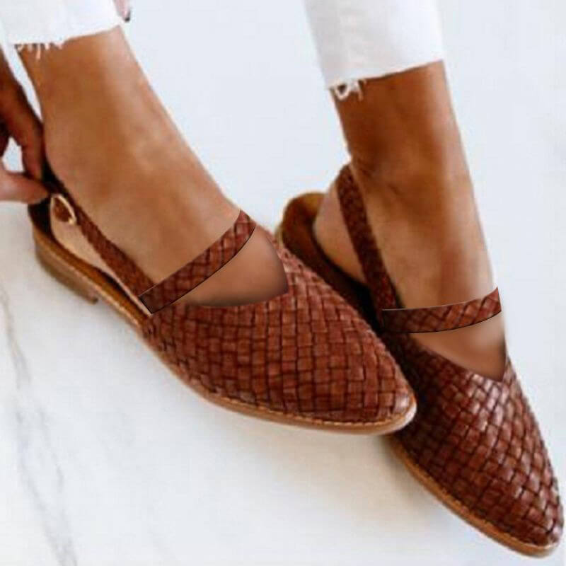 Women's Woven Sandals for Summer – Dark Brown